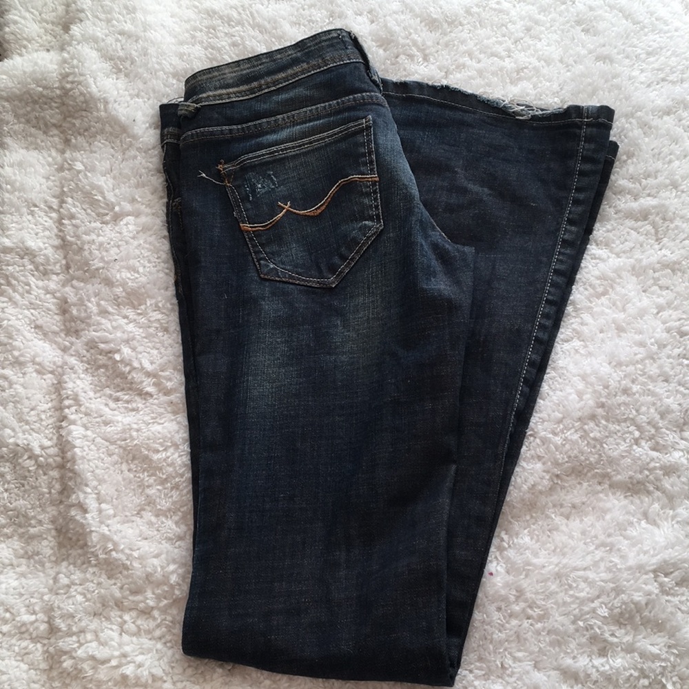 Zara TRF Denim Flared Leg Jeans